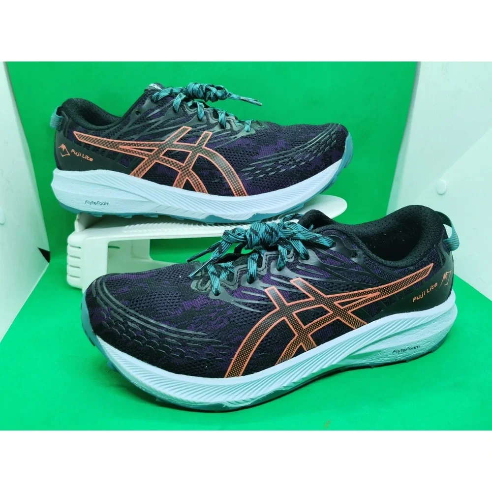 ASICS Fuji Lite 3 Running Shoes Women Size 9.5 Night Shade Trail Sneakers